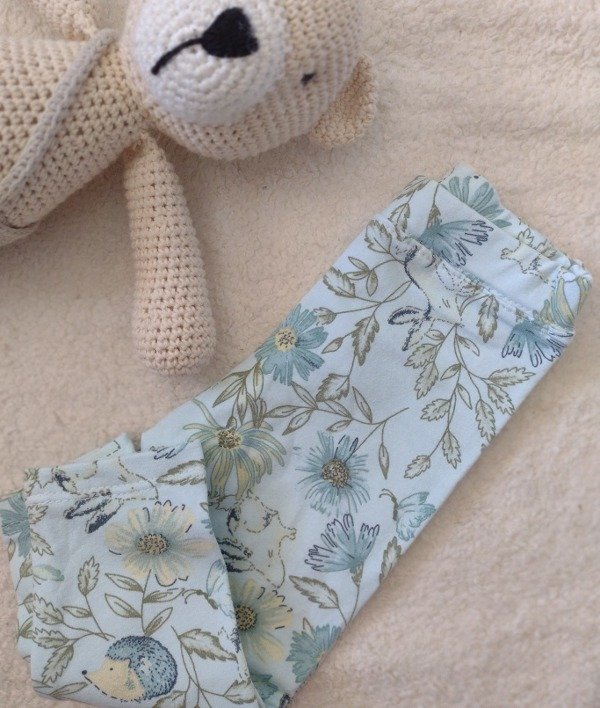 Producto - Calza frisada - Flores azules