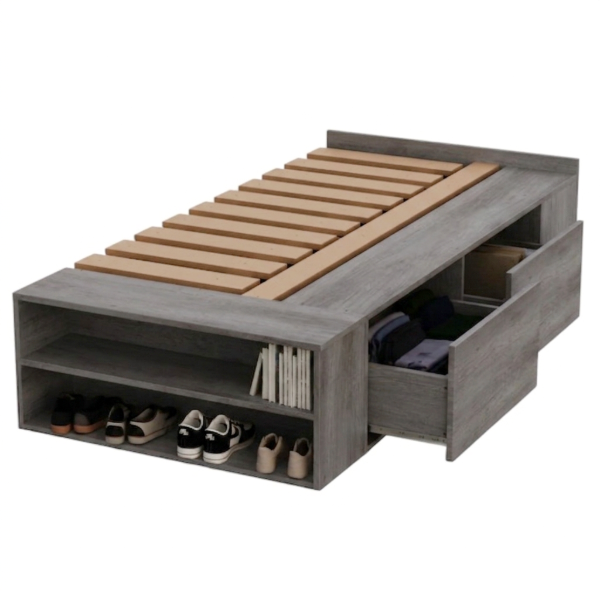 Producto - Cama Box 0.90 x 1.90 (Plaza y media Nebraska)