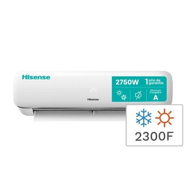Producto - AIRE ACONDICIONADO HISENSE 2750W FRIO/CALOR ON/OF AS09HR4SYRKG00N
