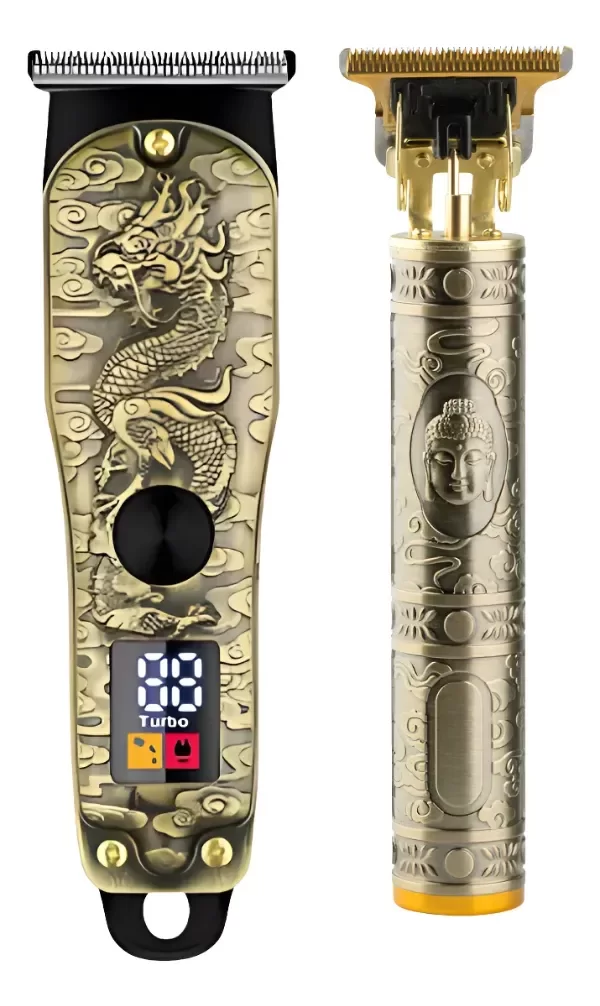 Producto - Kit Maquina De Cortar Pelo Cabello Patillera Barba Barberia