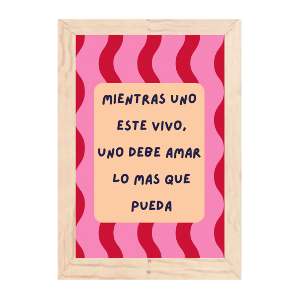 Producto - Cuadro Bad Bunny Mientras uno este vivo Varios Modelos