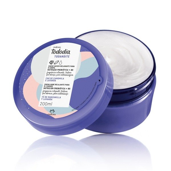 Producto - Crema nube relajante Tododia té de manzanilla y lavanda - 200 ml - Tododia