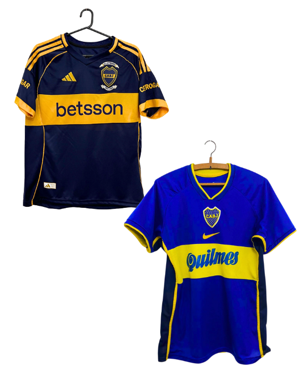 Producto - COMBO 8 - CAMISETA BOCA 2025/26 TITULAR + CAMISETA RETRO BOCA 2001