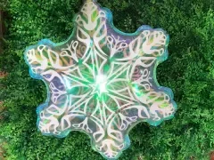 Producto - GLOBO SILUETA COPO NIEVE IRIDISENTE 60X47CM