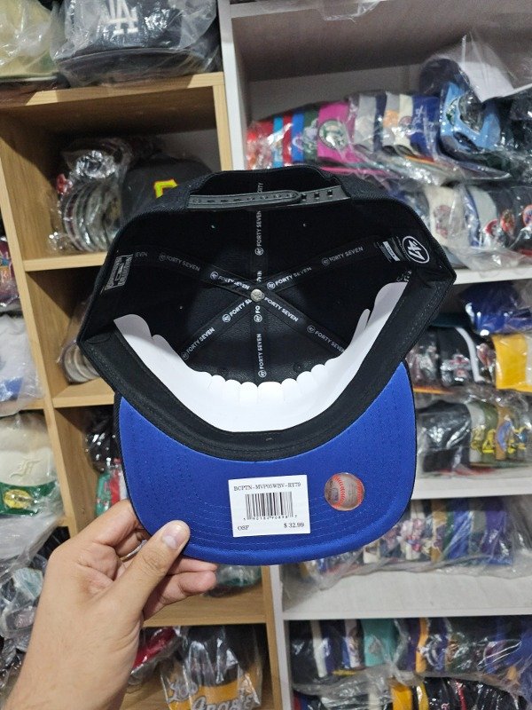 Chicago cubs world series 2016 total black '47 snapback — imagen 5