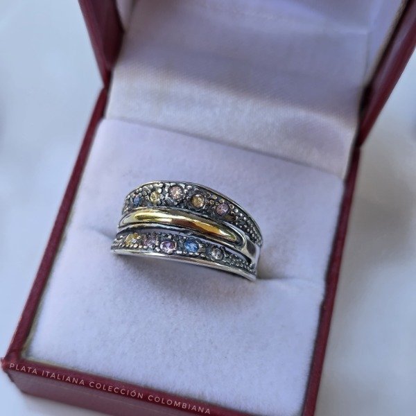 Producto - Anillo italiano modelo colombiano colores