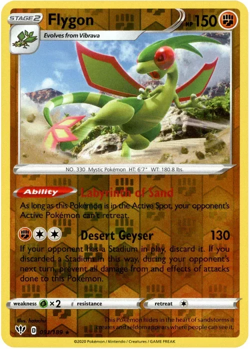Producto - Flygon - 91/189 - Darkness Ablaze - Reverse Holo