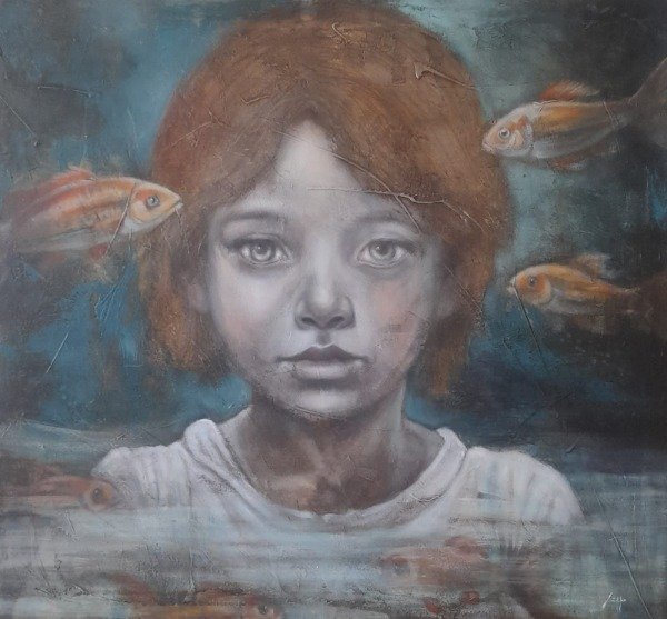 Producto - Niña y peces