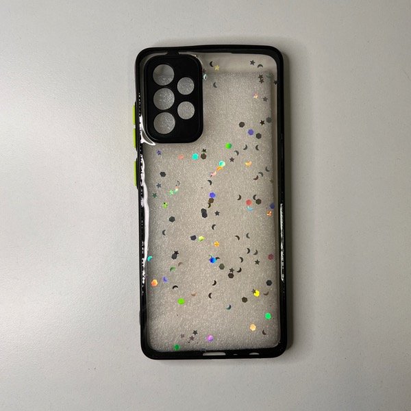 Producto - Funda glitter bordes negros - A33