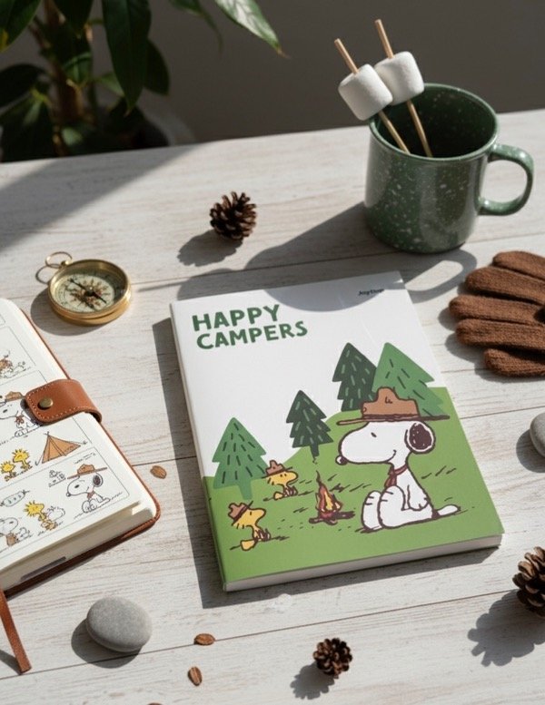Producto - Cuaderno Grande Happy Campers original Snoopy