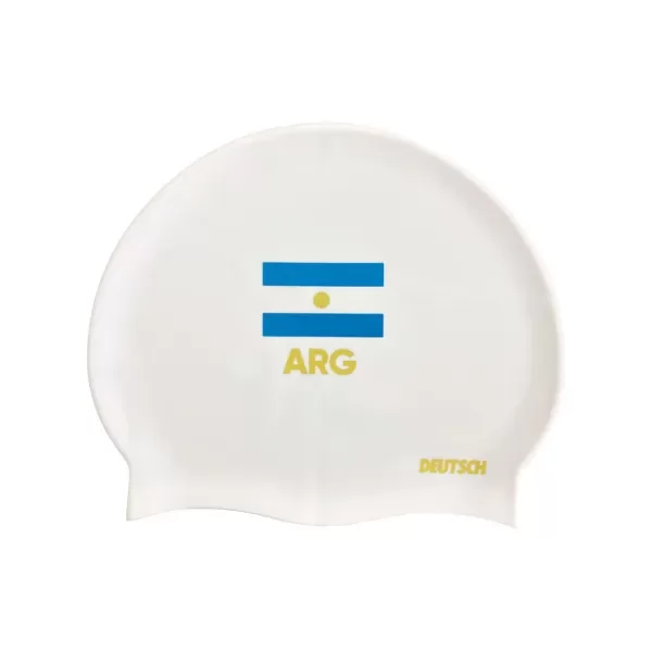 Producto - GORRO DE SILICONA - ARGENTINA BANDERA - BLANCO - DEUTSCH