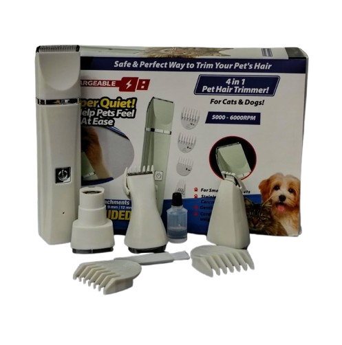 Producto - Cortapelo Para Mascotas 4 En 1 Perros Gatos Kit Usb