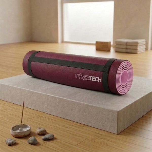 Producto - Mat de yoga TPE 6mm antideslizante fitness pilates entrenamiento - POWERTECH