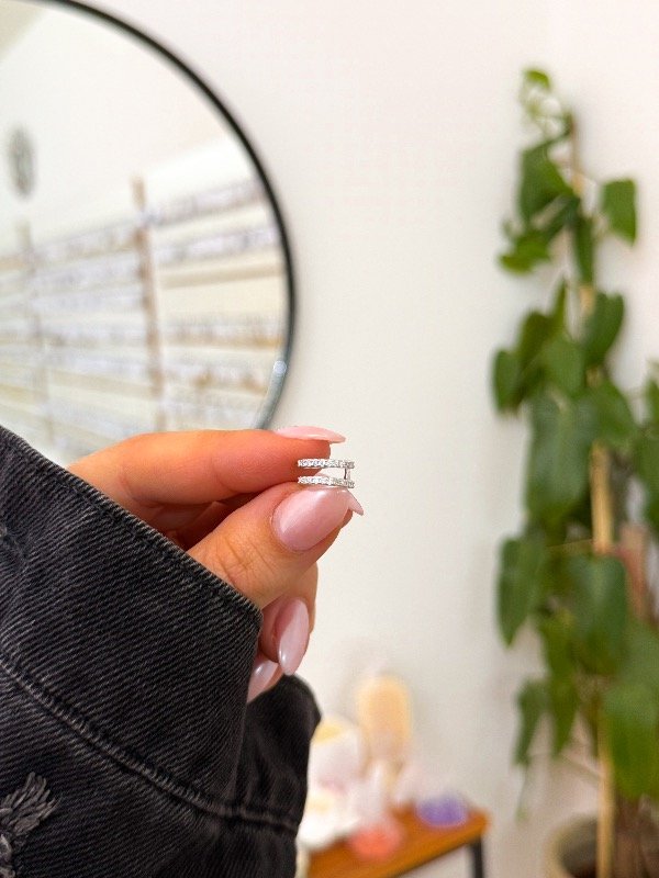 Producto - Ear cuff acero quirúrgico doble cúbics