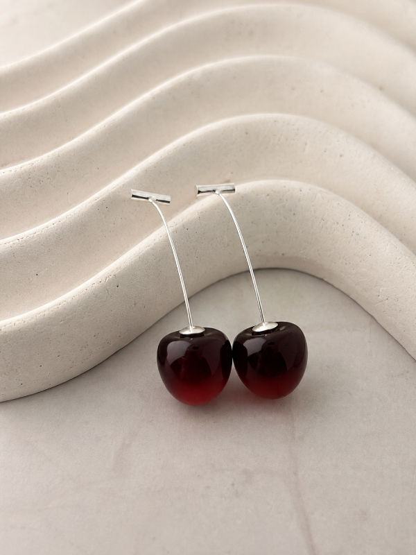 Producto - AROS DE PLATA CHERRY 0881