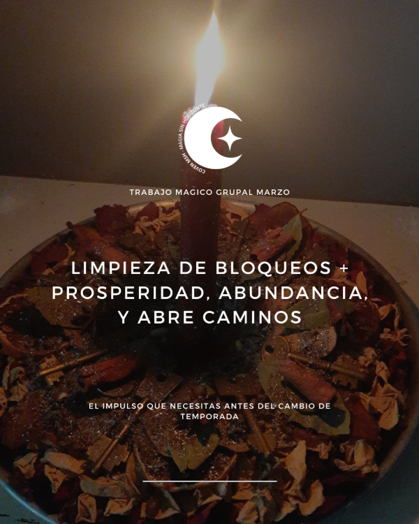 Producto - Trabajo Magico Grupal - marzo - abre caminos/atrae dinero