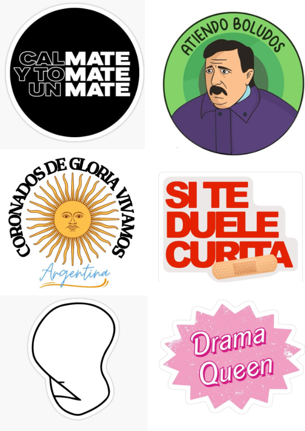 Producto - PLANCHA DE 6 STICKERS DE 10CM
