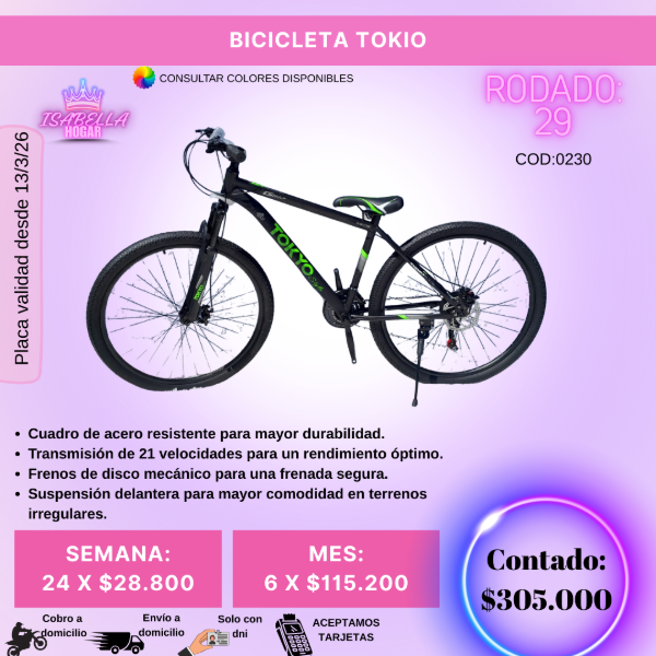 Producto - BICICLETA TOKIO R29