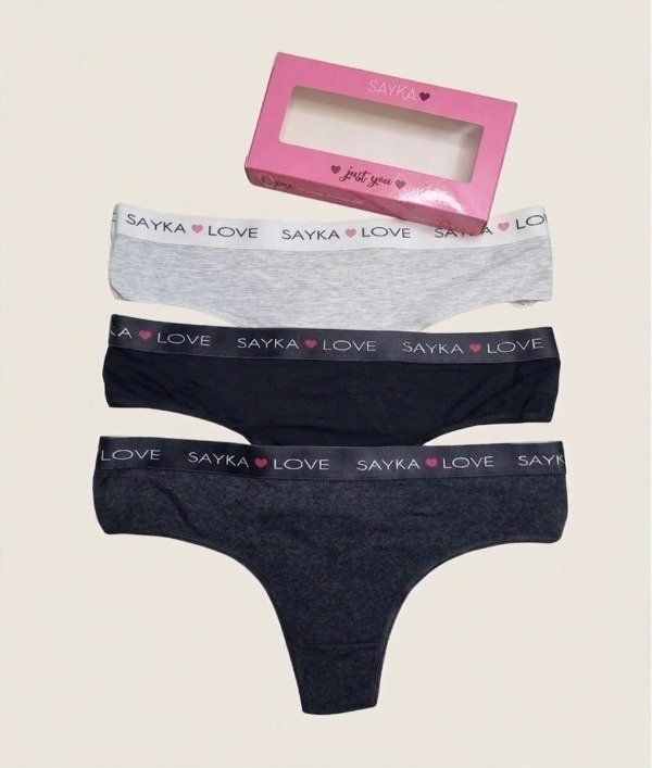 Producto - Culoteless Sayka Elástico. Pack x3 - 1