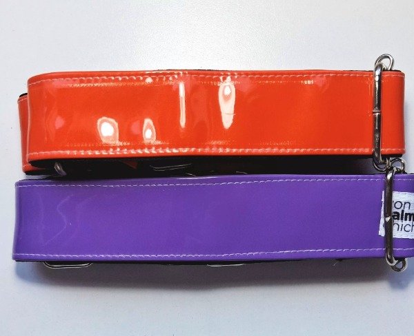 Producto - Charol violeta y naranja