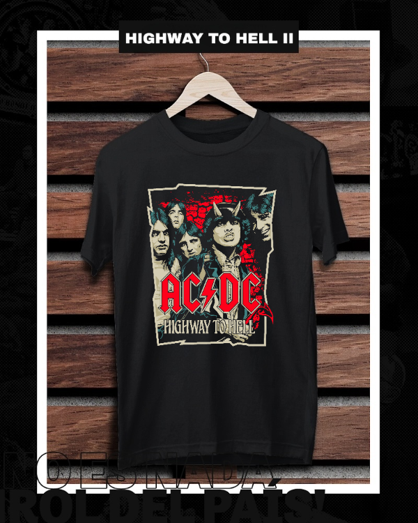 Producto - Remera Negra AC/DC Highway to Hell III
