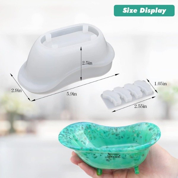Producto - Molde silicona jabonera bañadera - 3