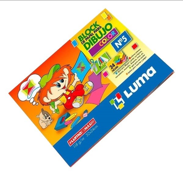 Producto - Block dibujo n5 COLOR Luma 24 hojas