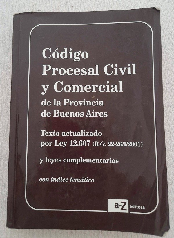 Producto - Código Procesal Civil Y Comercial De La Pcia Buenos Aires - Az Editora