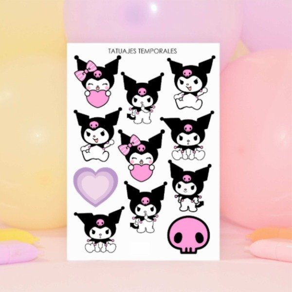 Producto - Tatuajes Temporales "Kuromi"