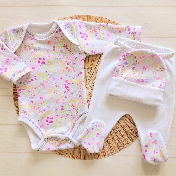 Producto - Ajuar Prematuro Flores