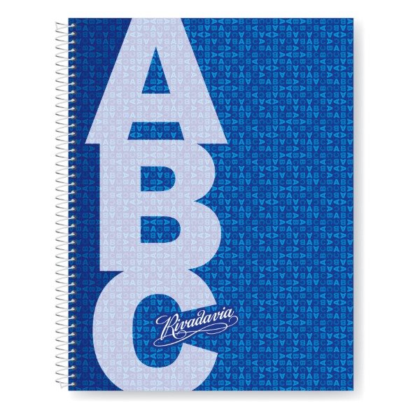 Producto - CUADERNO RIVADAVIA ABC PP 21x27 AZUL 60H Rayado