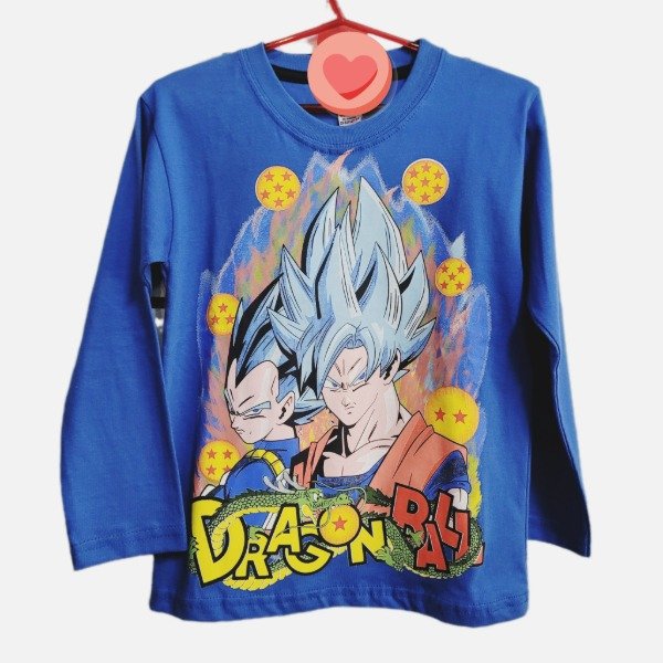 Producto - REMERA MANGA LARGA INFANTIL GOKU VEGETA T.6