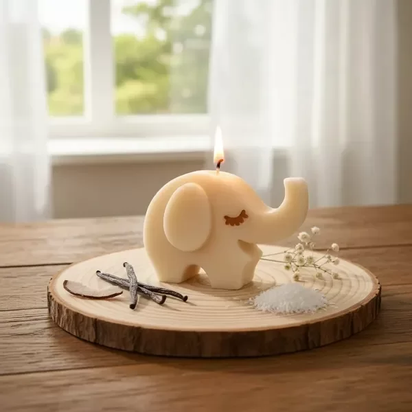 Producto - Velas de Molde - Cera de Soja - Elefantes - Pack x 10 Unid.