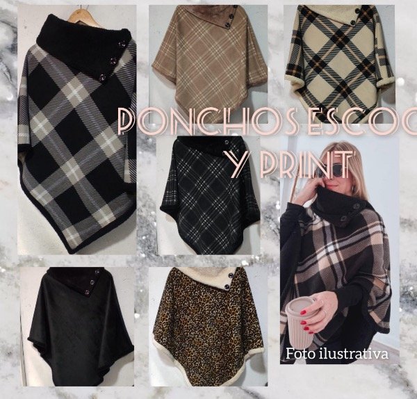 Producto - Línea Cloy! PONCHO ESCOCÉS Y PRINT