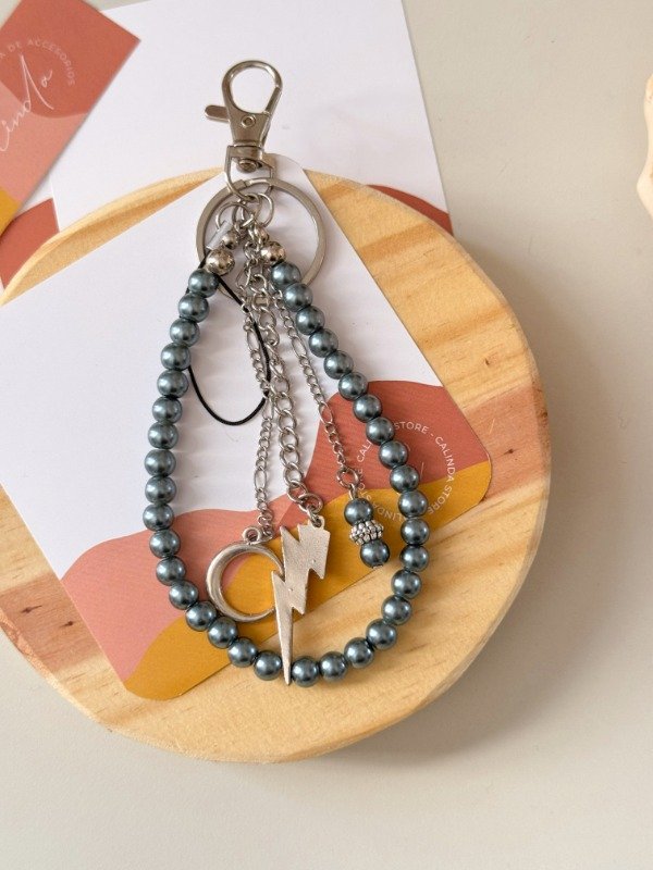 Producto - Strap/Llavero Gris liso