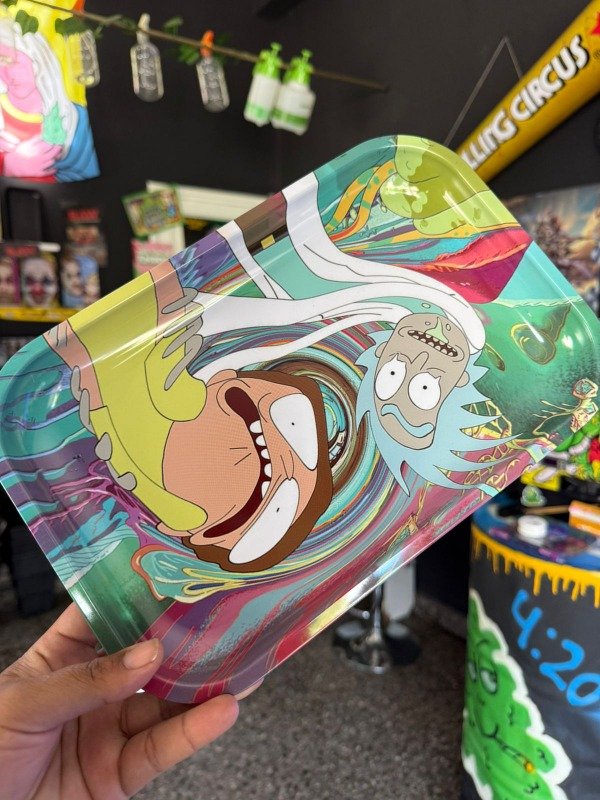 Producto - BANDEJA PARA ARMADO - DISEÑO RICK Y MORTY 28X18CM