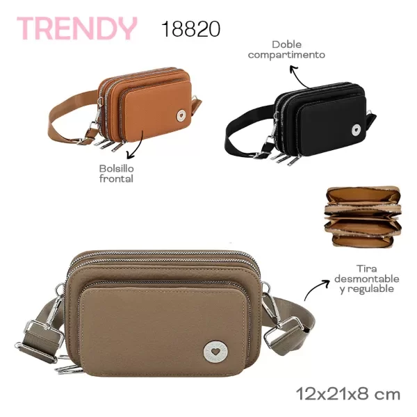 Producto - BANDOLERA MORRAL PORTACELULAR TRENDY 18820