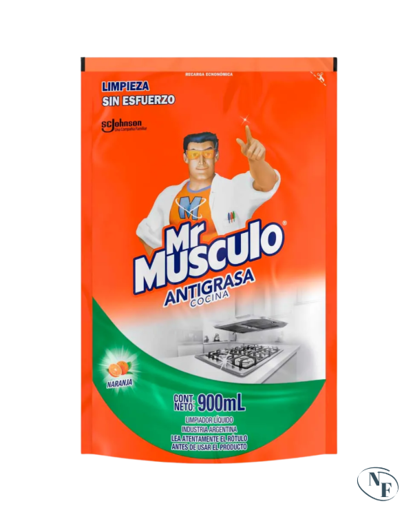 Producto - MR MUSCULO ANTIGRASA REPUESTO X900ML
