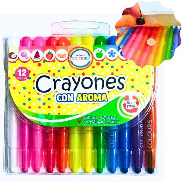 Producto - CRAYONES RETRÁCTILES CON AROMA x12