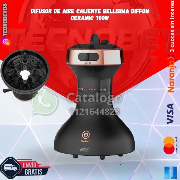 Producto - DIFUSOR DE AIRE CALIENTE BELLISIMA DIFFON CERAMIC 700W