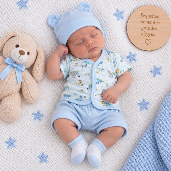 Producto - Ajuar Estampado Bebe M/C - 1