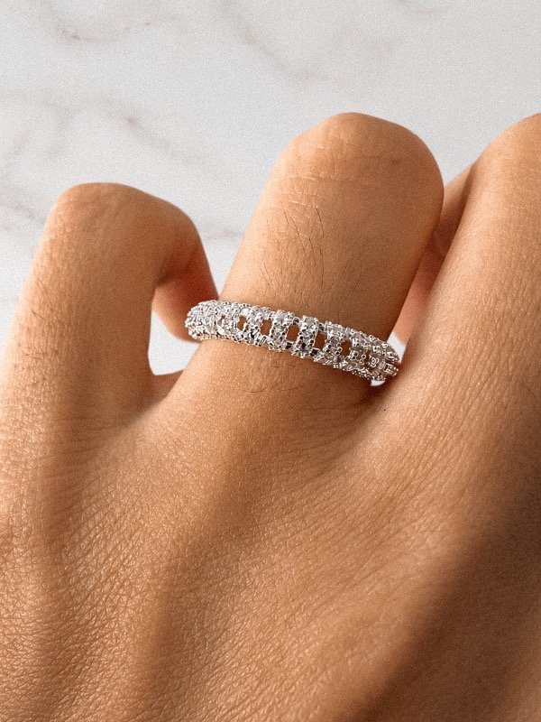 Producto - Anillo Manhattan Acero Blanco