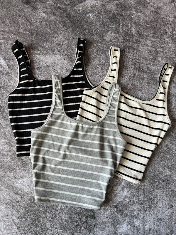 Producto - Musculosa rayada de morley