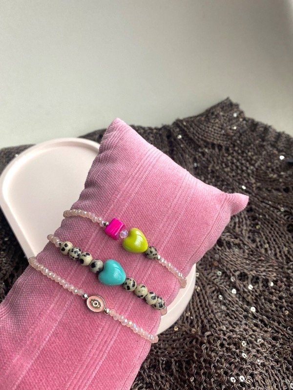 Producto - Pulseras cristal rosa bb - 0