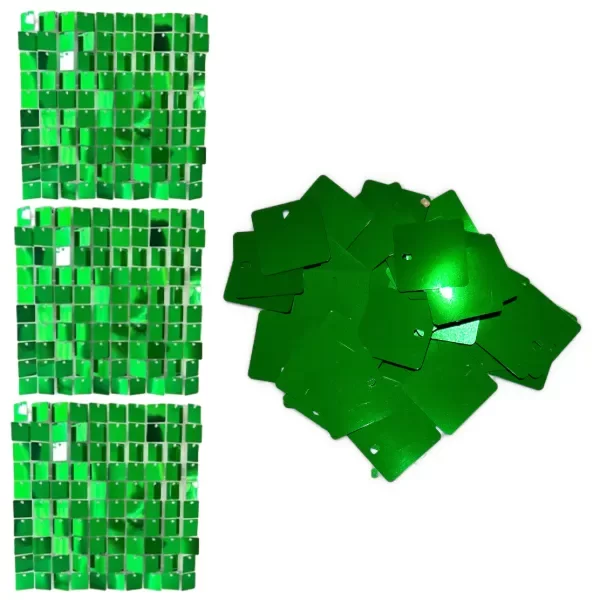 Producto - Lentejuelas para shimmer x1/2kg color verde metalizado