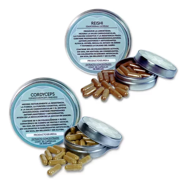 Producto - Combo Cordyceps + Reishi - Extracto - Cápsulas 500mg