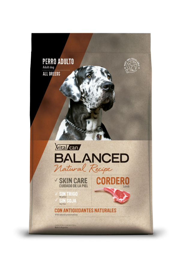 Producto - VITAL CAN BALANCED Natural Recipe Cordero x 15 kg