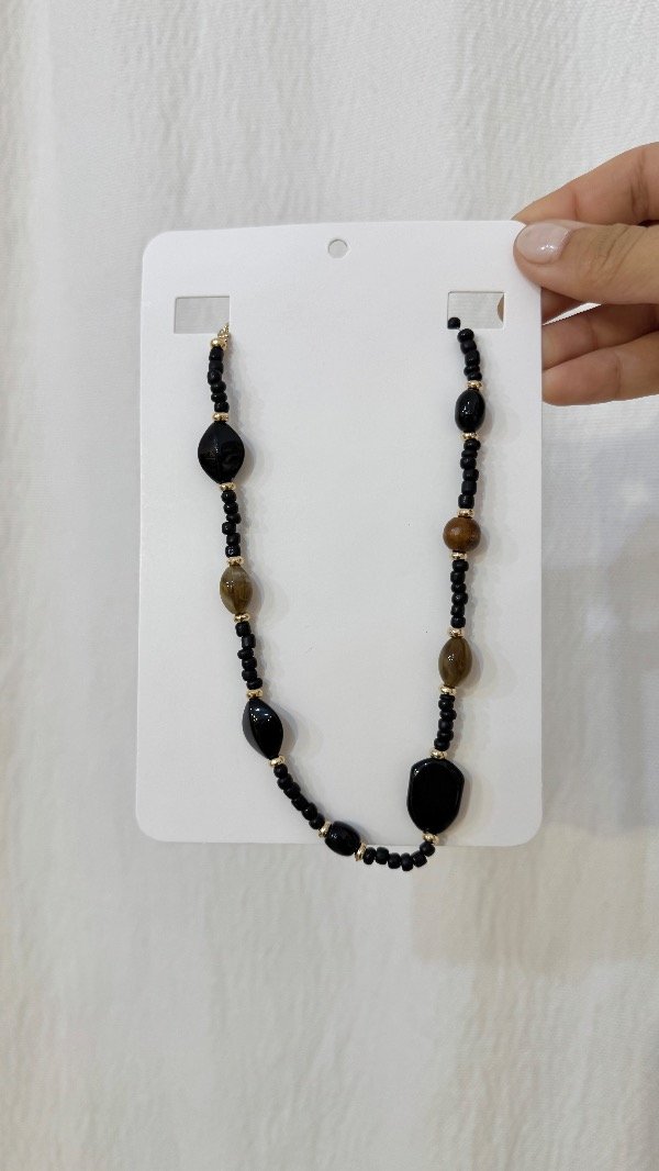 Producto - Collar Wood Negro