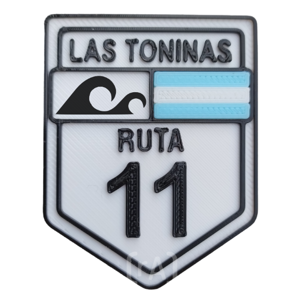 Producto - Iman Ruta 11 Ola Las Toninas Blanco