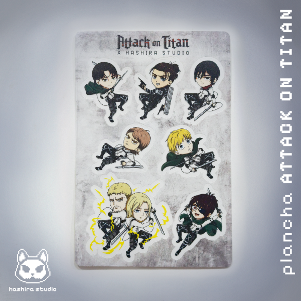 Producto - Plancha de Stickers Attack on Titan